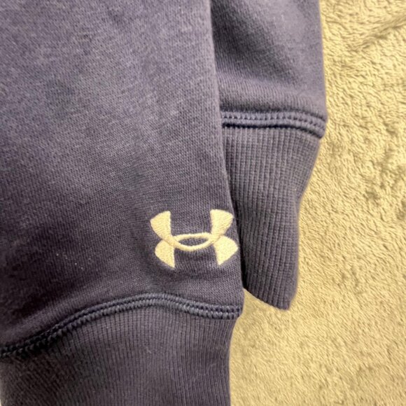 Notre Dame Fighting Irish Hoodie Mens Large Blue White Gold Under Armour Iconic - Picture 10 of 15